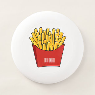 French fries cartoon illustration Wham-O frisbee