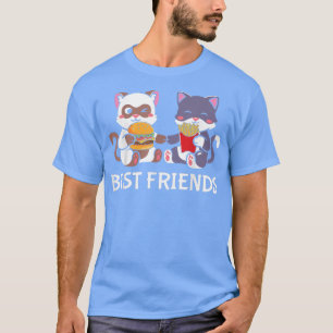 French Fries Cheese Burger Food Graphic Kawaii Ani T-Shirt
