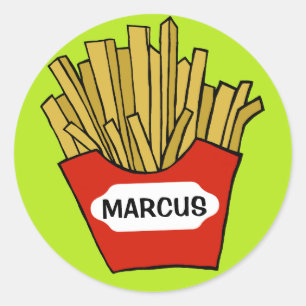 French fries custom sticker