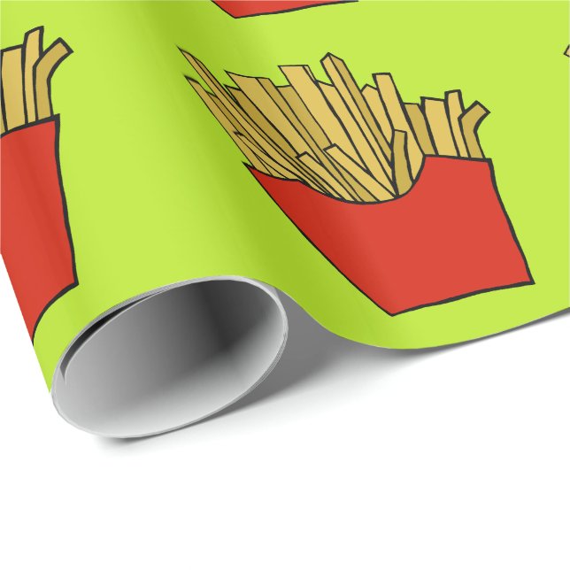 French fries design wrapping paper (Roll Corner)