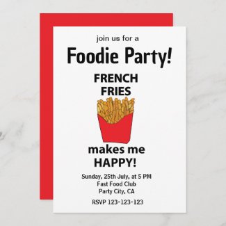 French Fries Fast Food Foodie Party