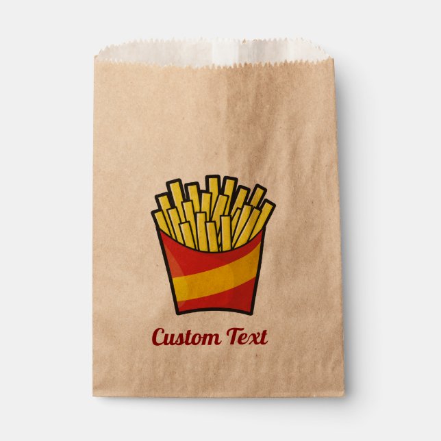 French Fries Favor Bag (Front)