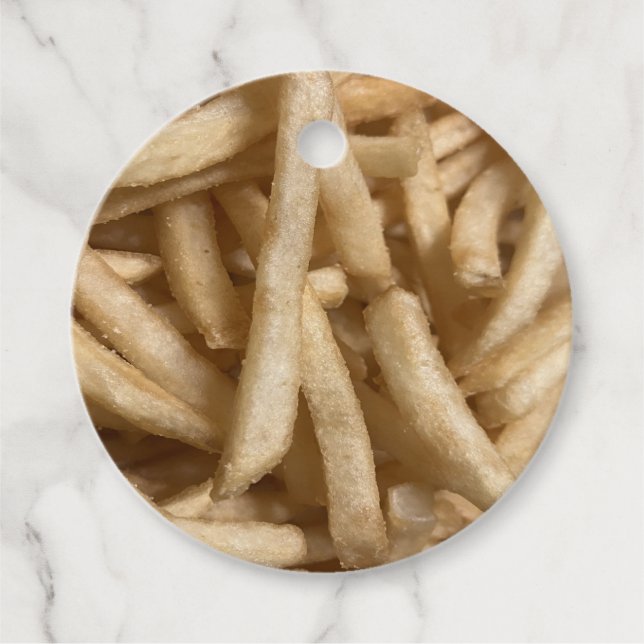 French Fries Favor Tags (Front)