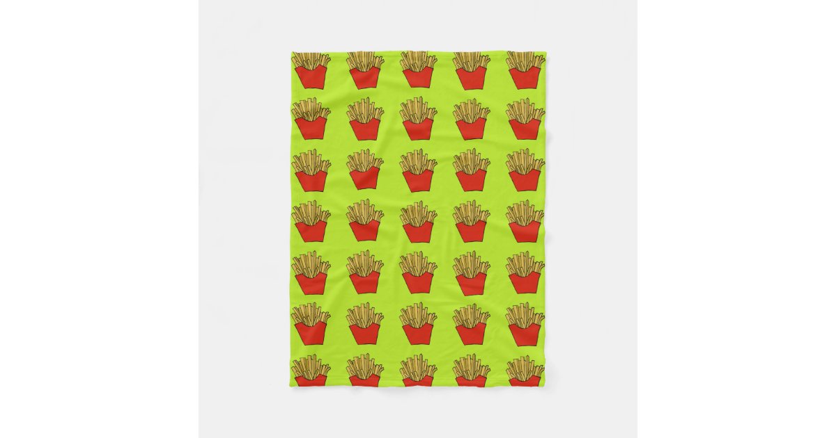 french fries fleece blanket Zazzle