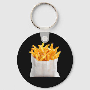 French Fries Fry Funny Halloween Food Costume Keychain