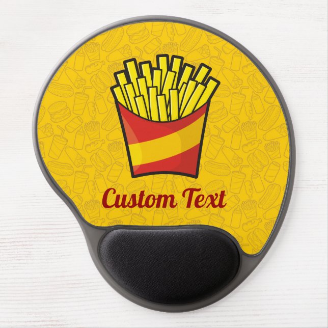French Fries Gel Mouse Pad (Front)