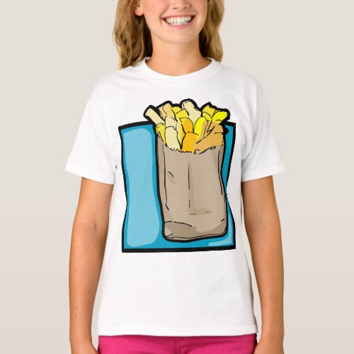 French Fries Girls T_Shirt