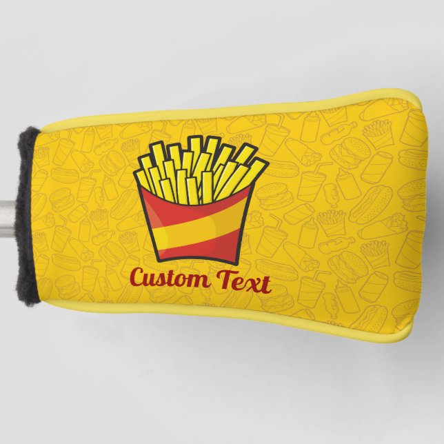 French Fries Golf Head Cover (Front)