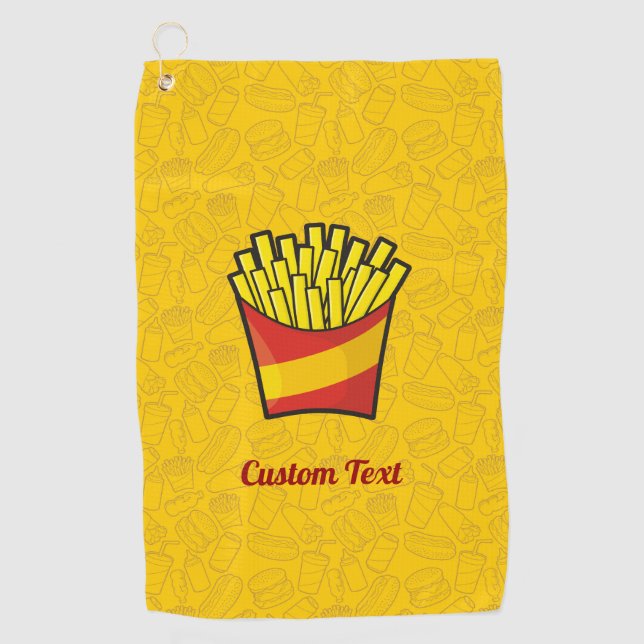 French Fries Golf Towel (Front)