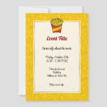 French Fries Invitation