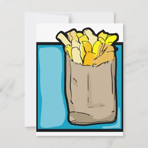 French Fries Invitations