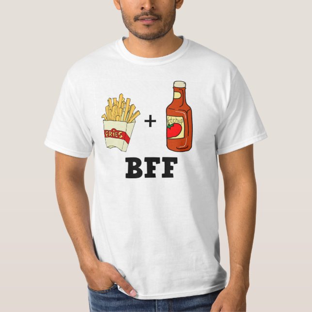 French fries & Ketchup BFF T-Shirt (Front)