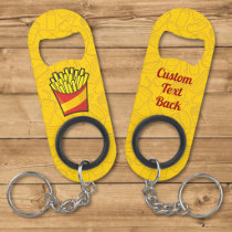 French Fries Keychain Bottle Opener