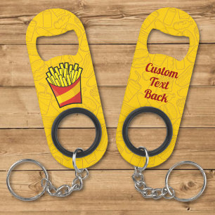 French Fries Keychain Bottle Opener
