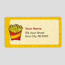 French Fries Label