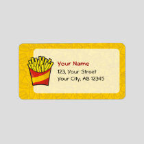 French Fries Label