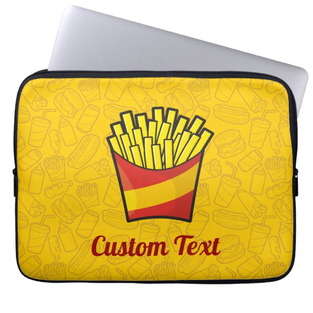 French Fries Laptop Sleeve (Front)