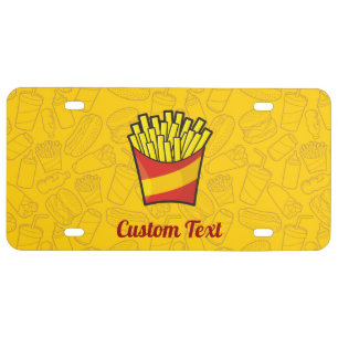 French Fries License Plate