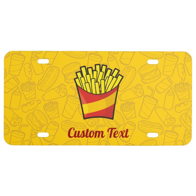 French Fries License Plate (Front)