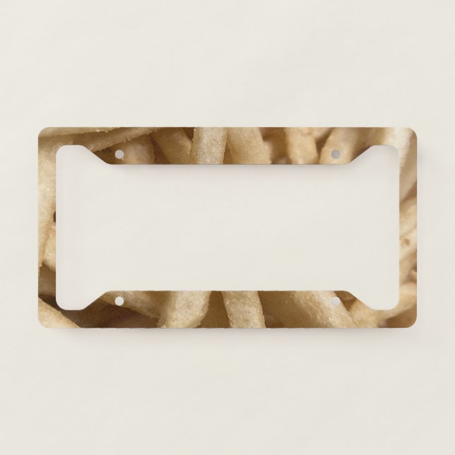 French Fries License Plate Frame (Front)