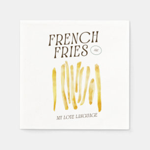 French Fries Lovers Funny Napkins