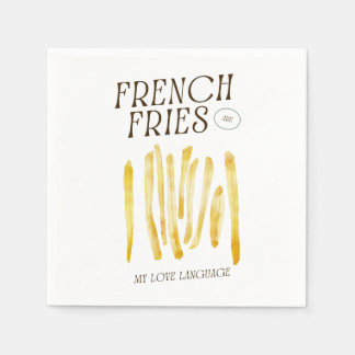 French Fries Lovers Funny Napkins