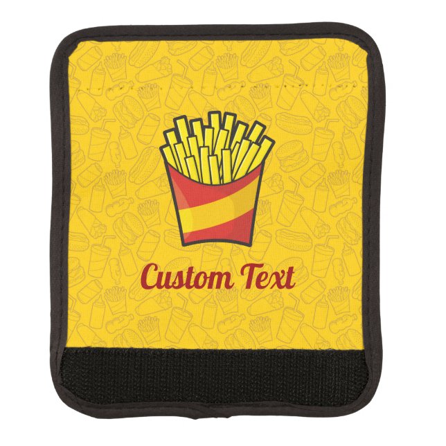 French Fries Luggage Handle Wrap (Front)