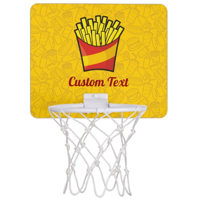 French Fries Mini Basketball Hoop (Front)