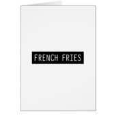 French Fries Old Typewriter Letters (Front)