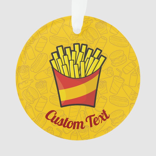 French Fries Ornament (Front)