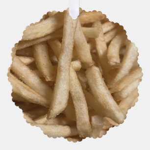 French Fries Ornament Card