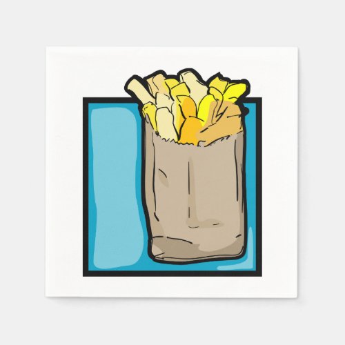 French Fries Paper Napkins