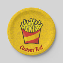 French Fries Paper Plate