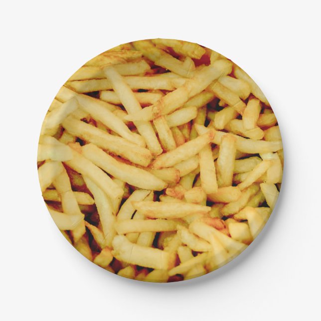 French Fries Paper Plates (Front)