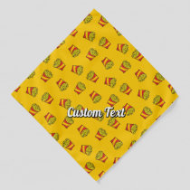 French Fries Pattern Bandana