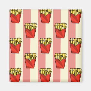 French Fries Pattern Magnet