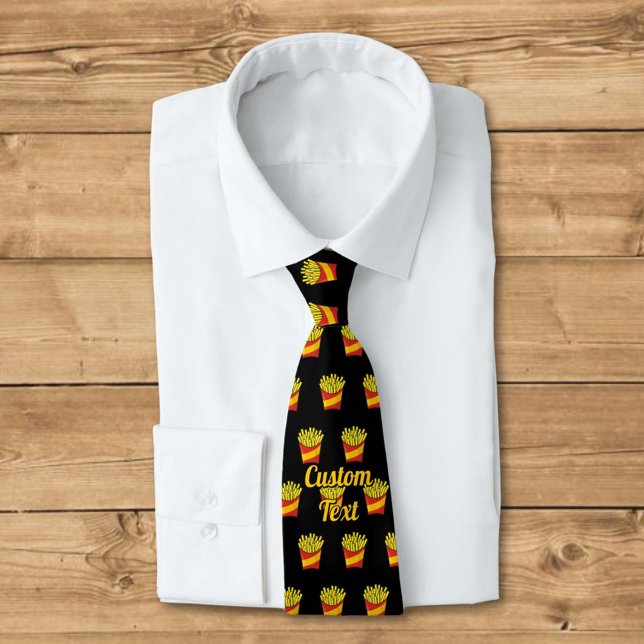 French Fries Pattern Neck Tie (Creator Uploaded)