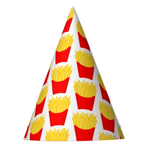 French Fries Pattern Party Hat