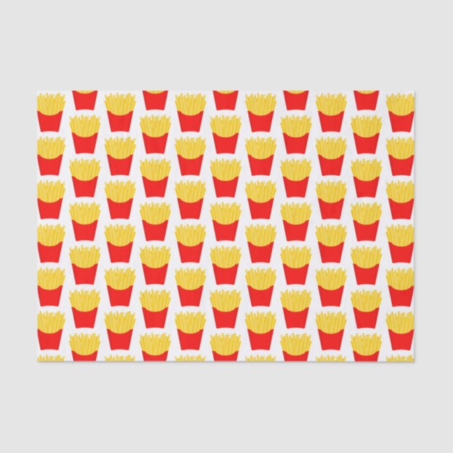 French Fries Pattern Tissue Paper (Front)