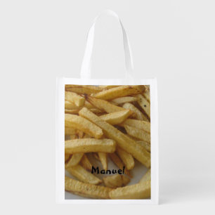 French Fries Personalized Reusable Grocery Bag