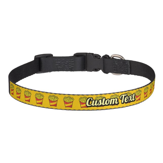French Fries Pet Collar (Front)