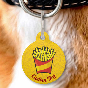 French Fries Pet ID Tag