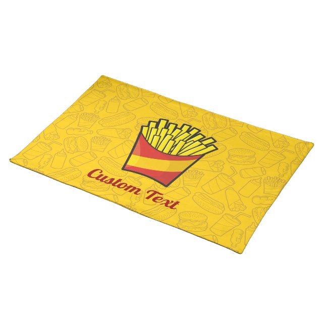 French Fries Placemat (On Table)