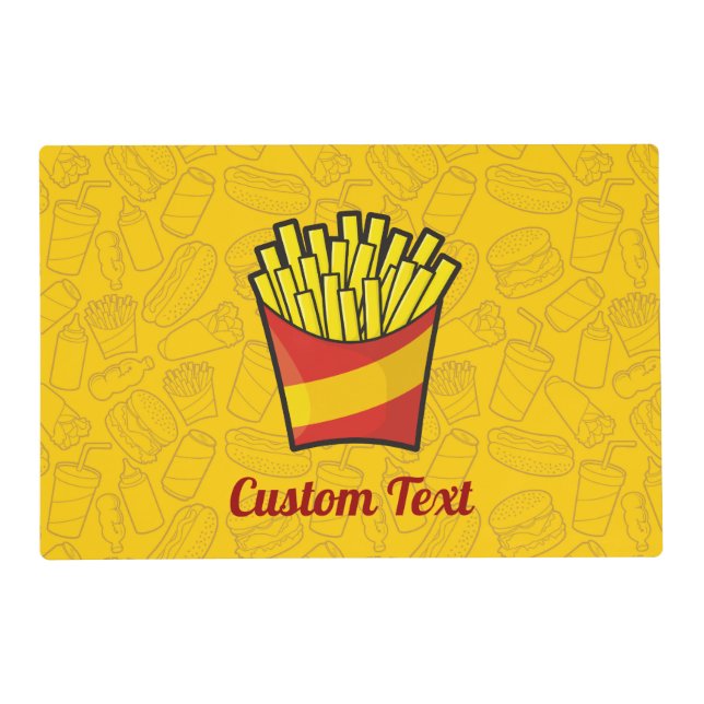 French Fries Placemat (Front)