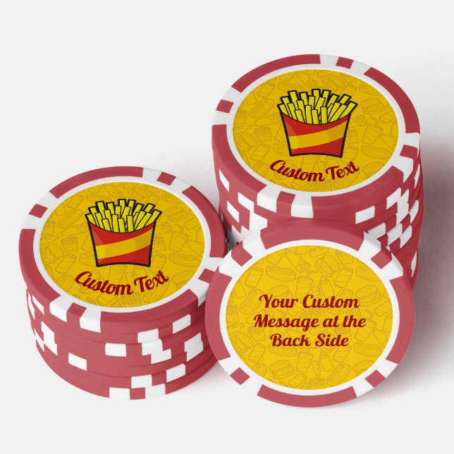 French Fries Poker Chips (Stack)