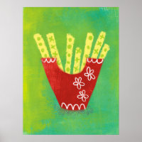 French Fries Poster Wall Art