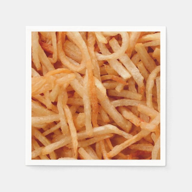 French Fries Potato Fry Napkins (Front)