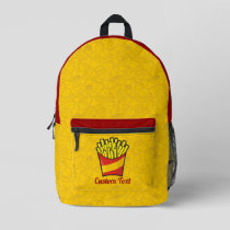 French Fries Printed Backpack