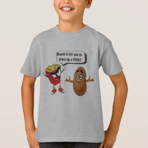 French Fries Quotes Humor, Adults Kids Funny T-Shirt