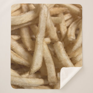French Fries Sherpa Blanket